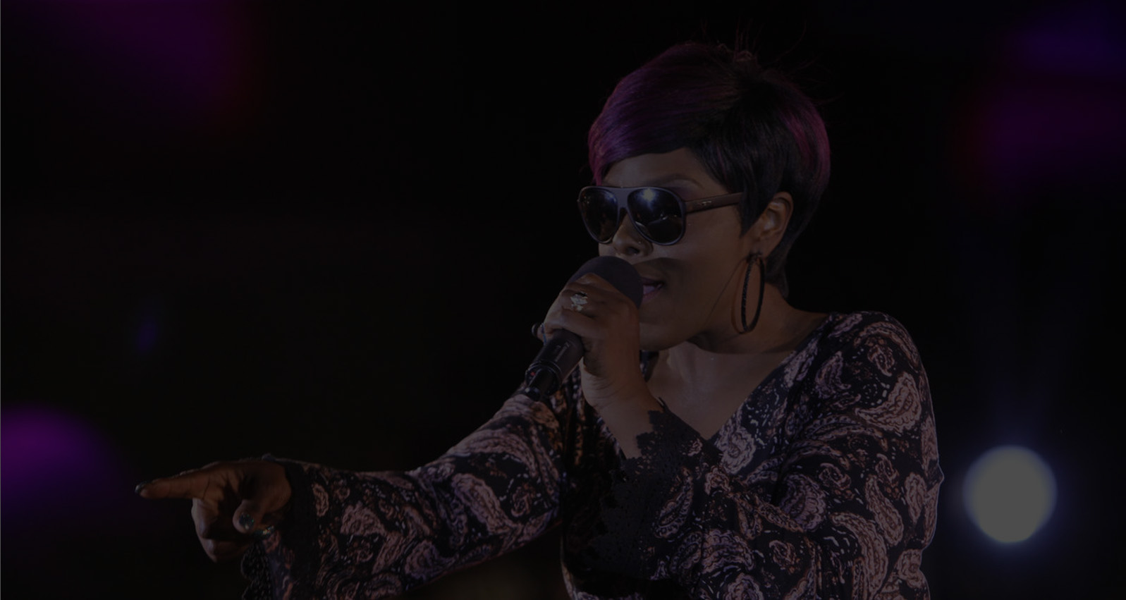 shaded soul singer